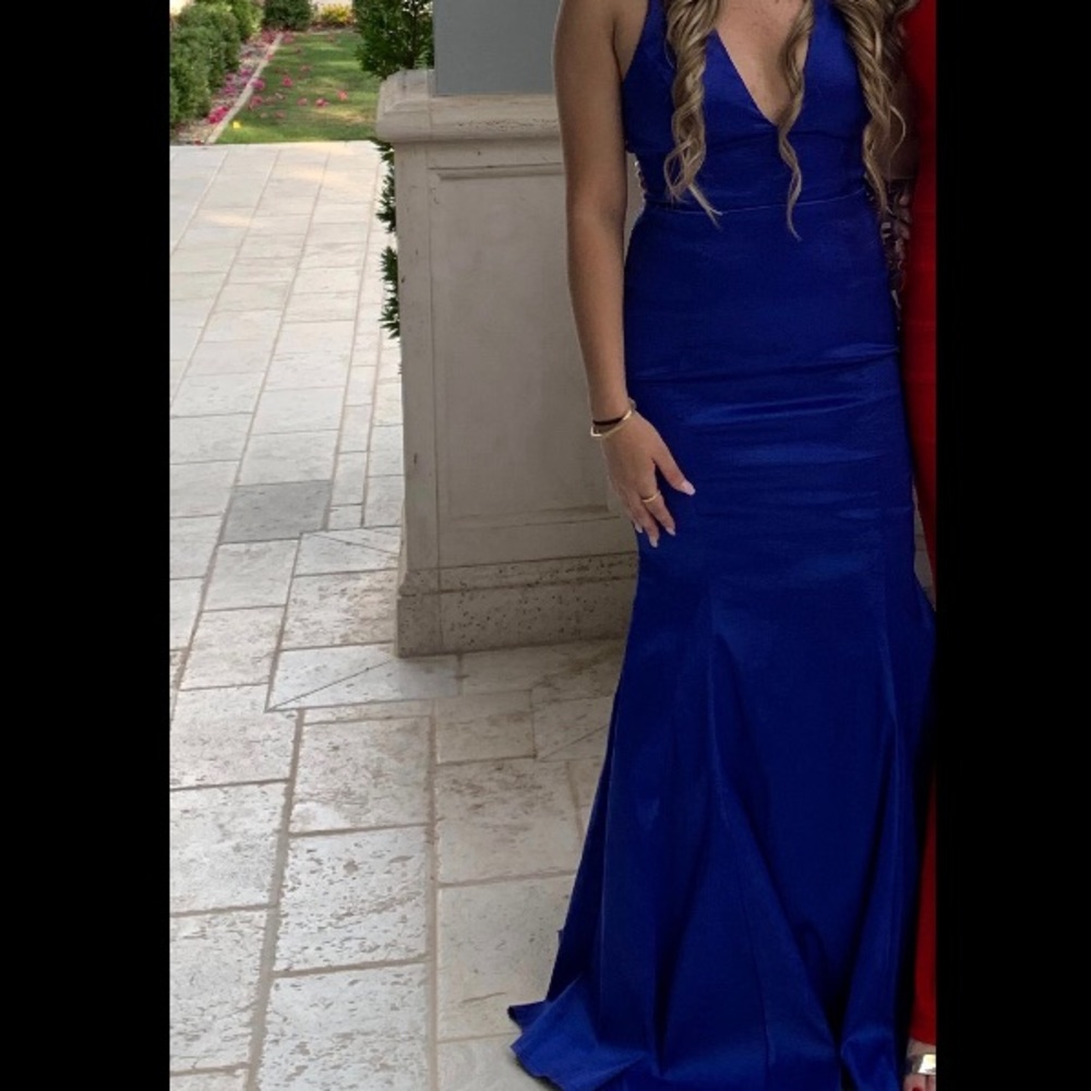 Cobalt Blue Prom Dress Size S